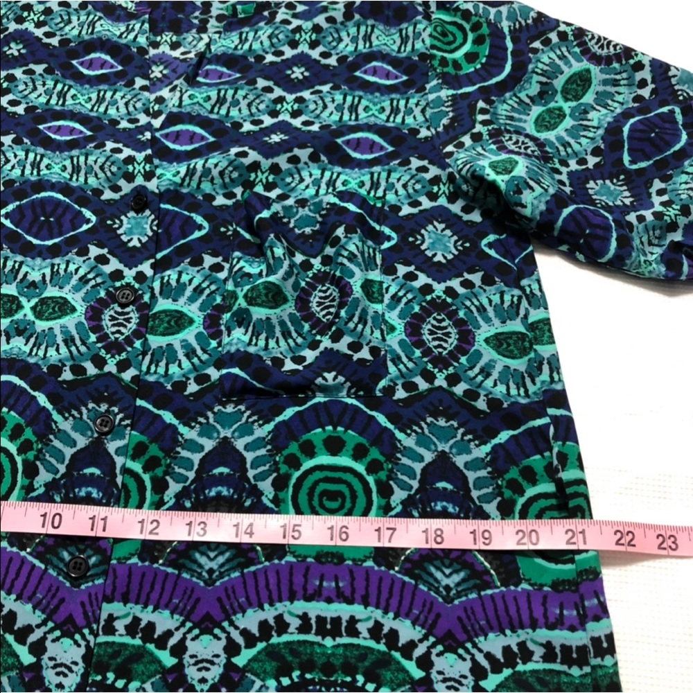 Anthropologie Maeve Ikat Shirt Dress-a9 - Picture 5 of 8